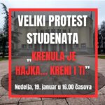 Niški studenti pozivaju na veliki protest: “Krenula je hajka… kreni i ti”